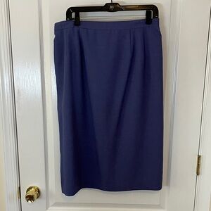 14W periwinkle Blue Women's Skirt - fully lined